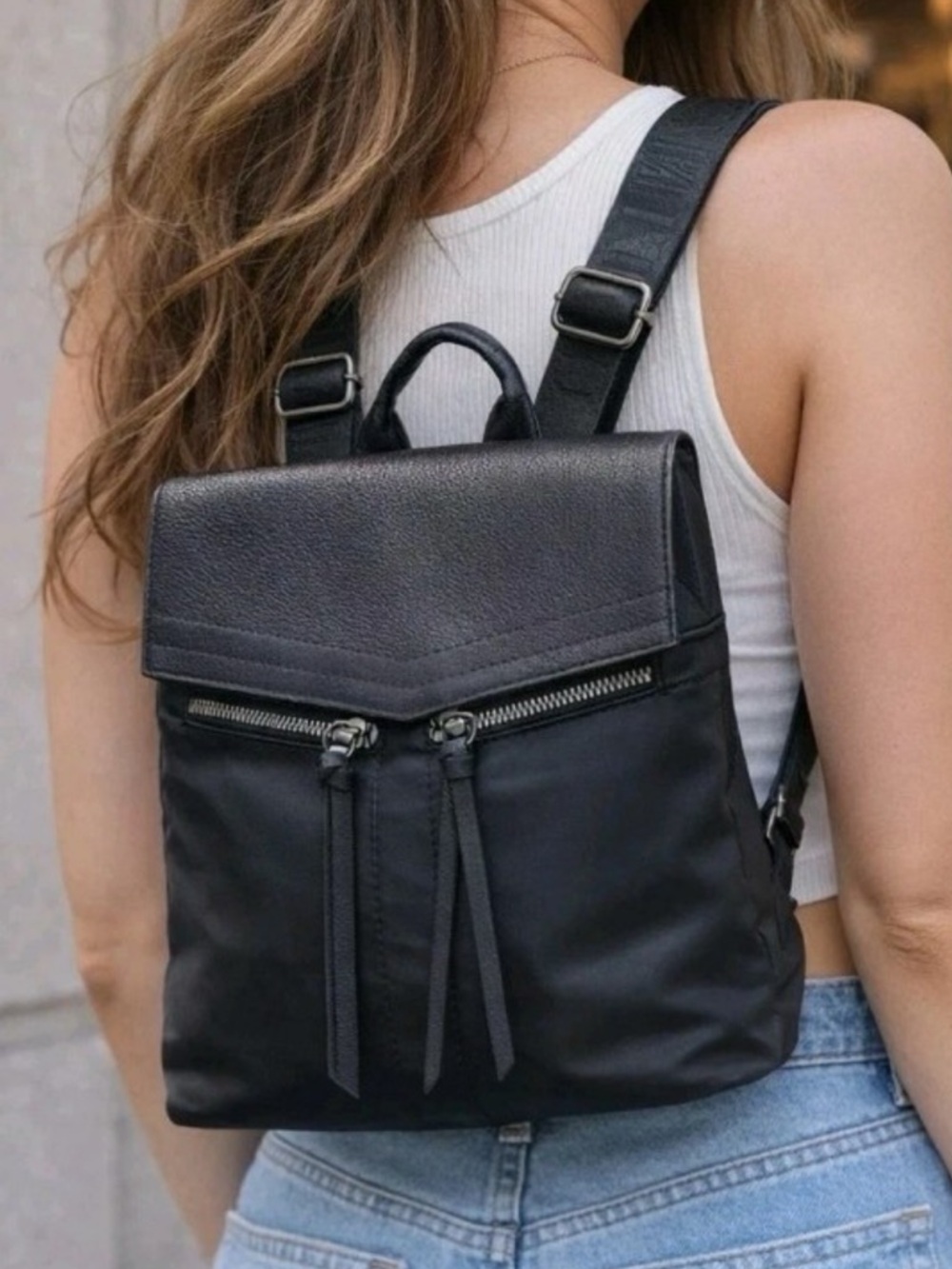 Botkier New York Trigger Black Backpack